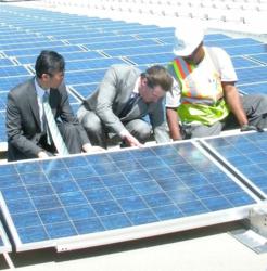 solar san francisco reservoir sunset project announces completion bass electric mayor gavin newsome